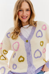 Full of Heart button-up cardigan